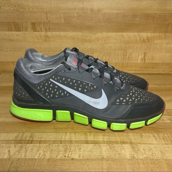 Nike Free Trainer 7.0 Shoes Electric Green Cool Grey 2012 524311 003 Size 13 - Picture 1 of 7